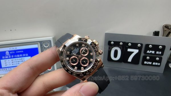 rolex yacht daytona super clone watch bt factory men's 116515 rose gold 3