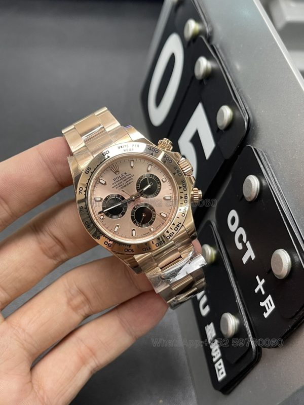 rolex daytona rose gold super clone watch bt factory men 4130 mechanical 3