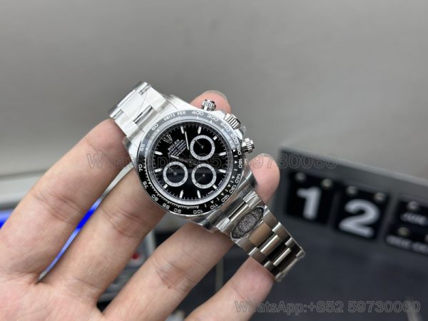 rolex oyster perpetual chronograph daytona super clone watch clean factory 4131 black 3