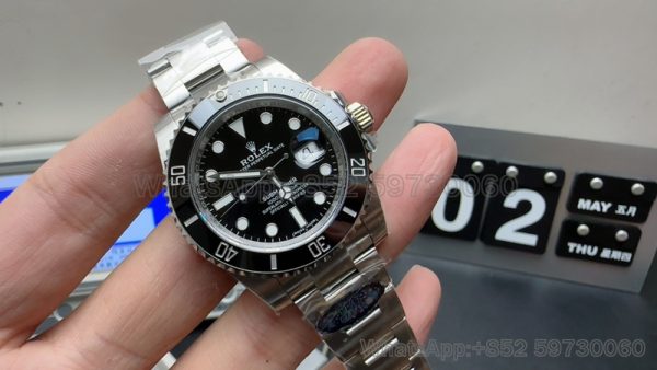 rolex submariner date 116610ln super clone watch clean factory men's 40mm black discs 3