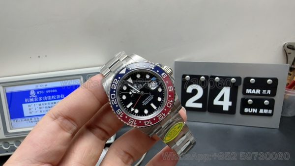 rolex pepsi meteorite gmt master ll super clone watch cleaning factory men's cola ring 3