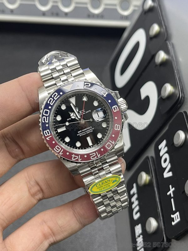 rolex pepsi meteorite gmt master ll super clone watch cleaning factory men's cola ring 2