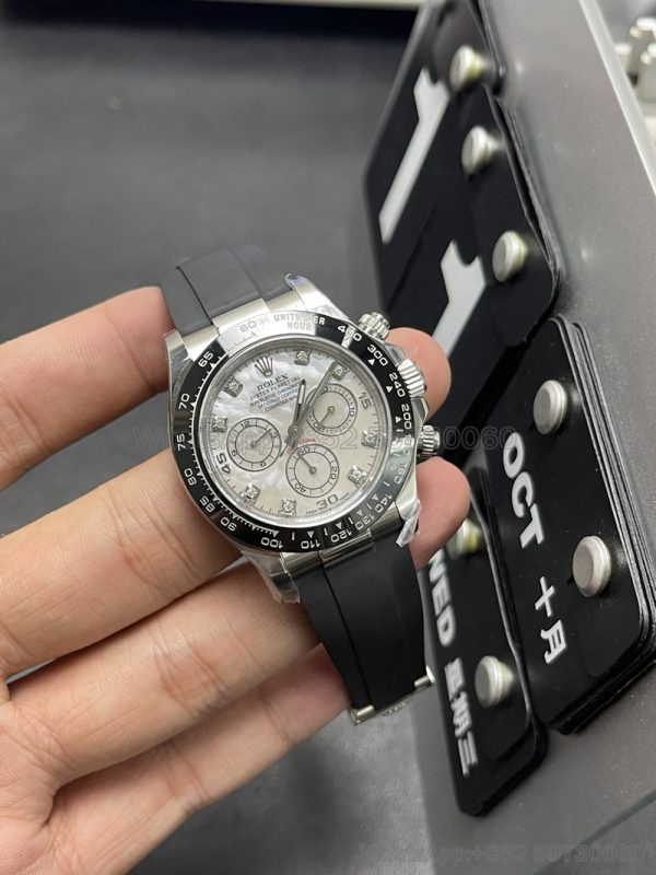 m116519ln-0026 Super Clone Watch Rolex Daytona 4130 Clean Factory Mechanical Waterproof Chronograph 3