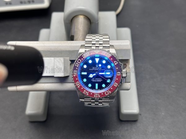 rolex pepsi circle gmt super clone watch clean factory v3 edition 126710 men's 3285 mechanical luminescent water resistant3