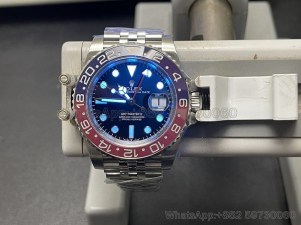 rolex pepsi meteorite gmt master ll super clone watch cleaning factory men's cola ring 3