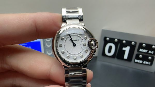 Ballon Bleu Super Clone Watch Cartier Women 316 Steel Quartz 28mm 6