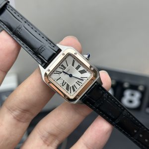 Santos Super Clone Watch Cartier women 316 Steel 9015 mechanical 35.1mm 6