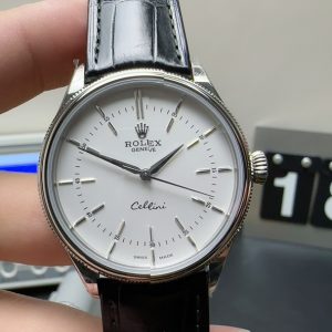 Rolex Super Clone Watch Cellini 904 Steel 3132 Mechanical 39mm 6