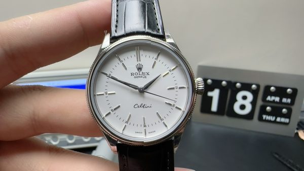 Rolex Super Clone Watch Cellini 904 Steel 3132 Mechanical 39mm 6