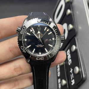 seamaster 600m planet ocean super clone watch vs factory omega deep sea black 1