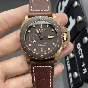 panerai PAM00968 47mm Super Clone Watch VS Factory Men's Mechanical Watch Bronze 1