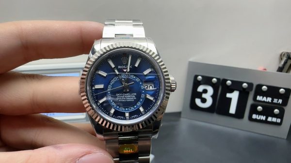 Sky-dweller Super Clone Watch Rolex Men 904 steel 9002 mechanical 42mm 6