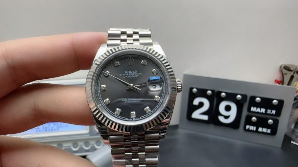 Datejust Super Clone Watch Rolex Men 904 Steel 3235 Mechanical 41mm 6