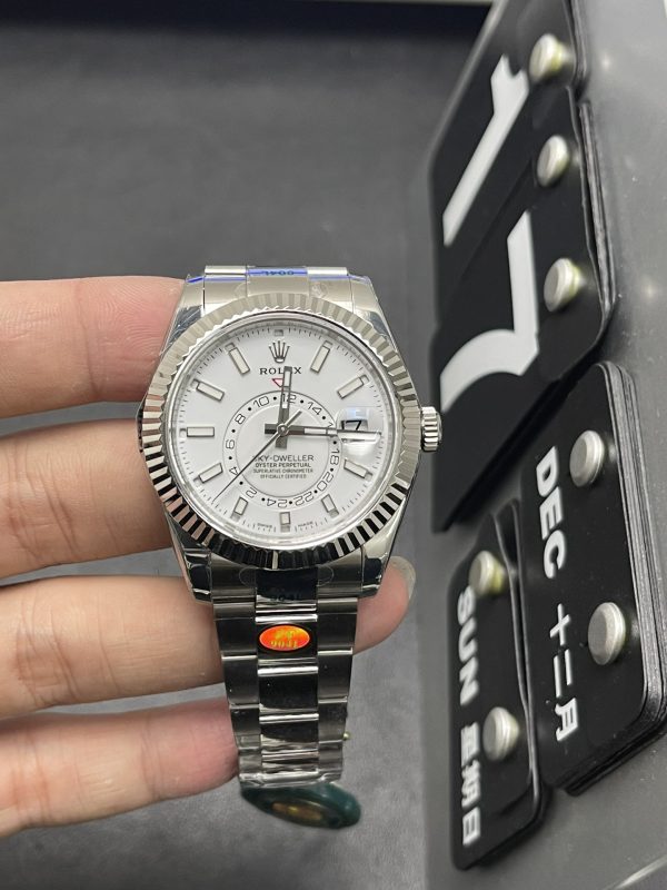 Sky-dweller Super Clone Watch Rolex Men 904 steel 9002 mechanical 42mm 6