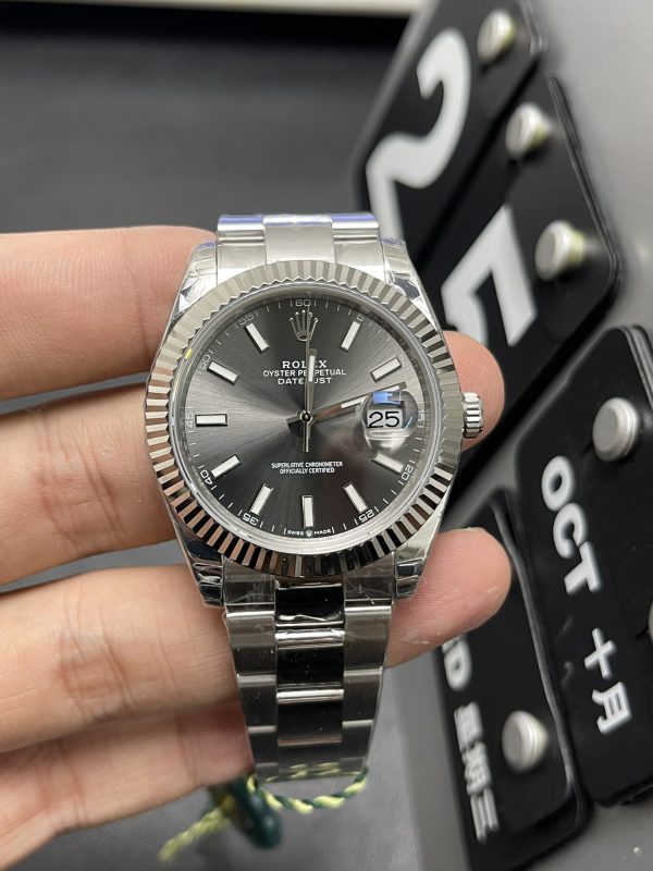 Datejust Super Clone Watch Rolex Men 904 Steel 2824 Mechanical 41mm 6