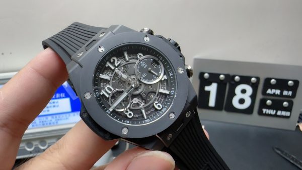 Hublot Super Clone Watch big bang Men Ceramic 1280 Mechanical 45mm 5