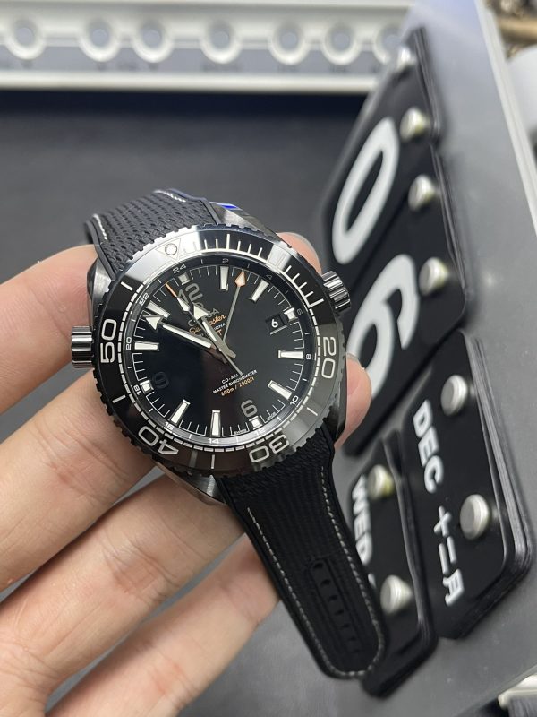 seamaster 600m planet ocean super clone watch vs factory omega deep sea black 2