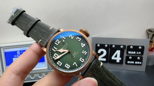 Zenith Super Clone Watch Pilot Men Bronze 9015 Mechanical 45mm 5