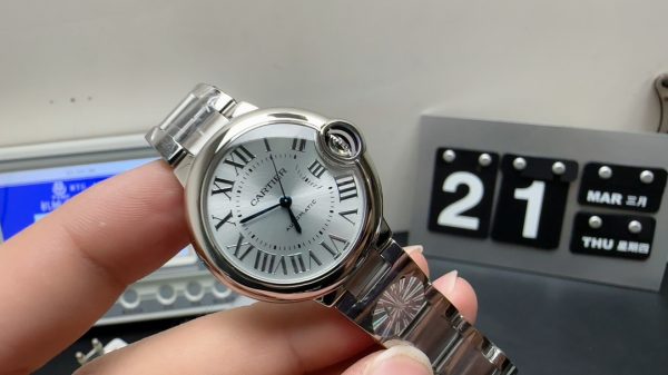 Ballon Bleu Super Clone Watch Cartier Women 076 Mechanical 33mm 5