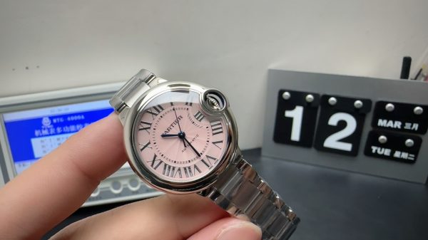 Ballon Bleu Super Clone Watch Cartier Women 076 Mechanical 33mm 5