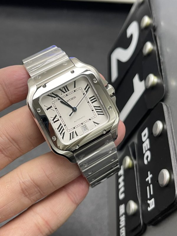 Santos Super Clone Watch Cartier Men 9015 Mechanical 39.8mm 5