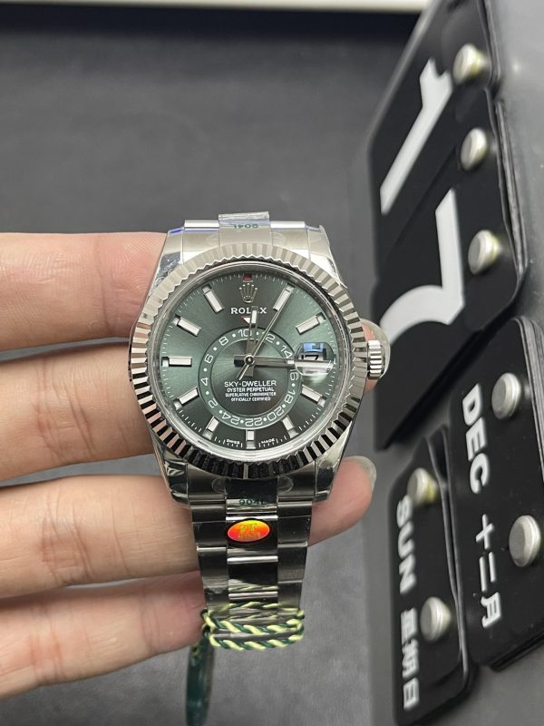 Sky-dweller Super Clone Watch Rolex Men 904 steel 9002 mechanical 42mm 5