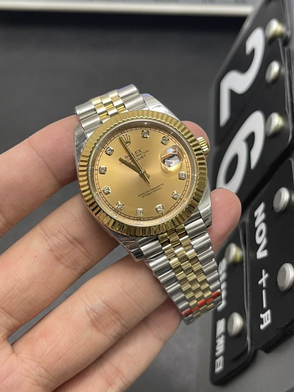 Datejust Super Clone Watch Rolex Men 904 Steel 3235 Mechanical 41mm 5