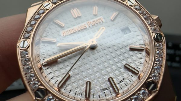 Royal Oak Super Clone Watch Audemars Piguet women Rose Gold 9015 mechanical 34mm 6