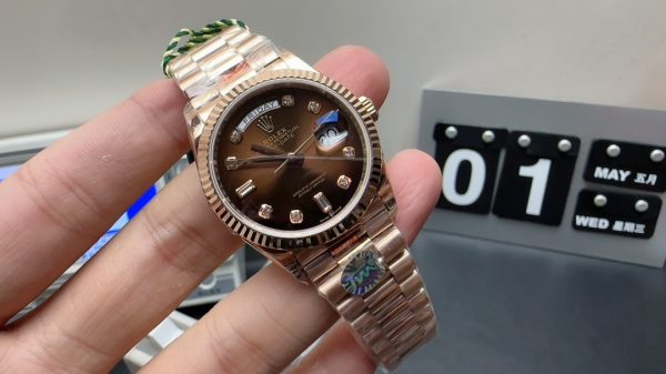 Day-date Super Clone Watch Rolex Men Rose Gold mechanical 36mm