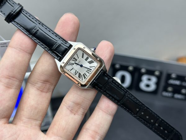 Santos Super Clone Watch Cartier women 316 Steel 9015 mechanical 35.1mm