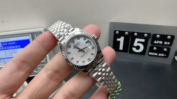 Datejust Super Clone Watch Rolex women 904 steel 3235 mechanical 36mm