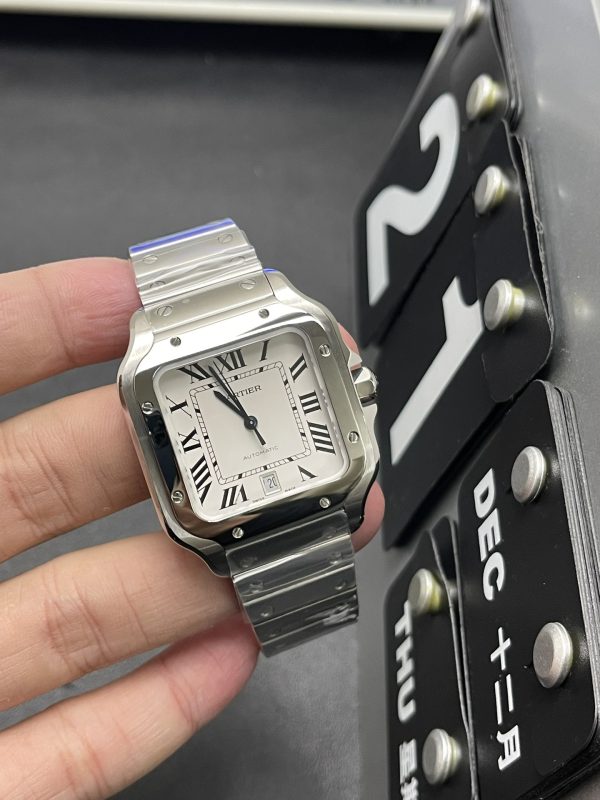 Santos Super Clone Watch Cartier Men 9015 Mechanical 39.8mm