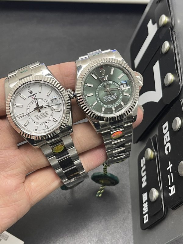 Sky-dweller Super Clone Watch Rolex Men 904 steel 9002 mechanical 42mm