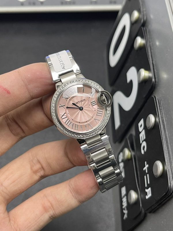 Ballon Bleu Super Clone Watch Cartier Women Quartz 33mm