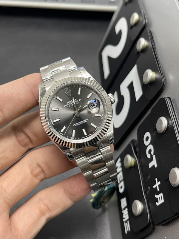 Datejust Super Clone Watch Rolex Men 904 Steel 2824 Mechanical 41mm