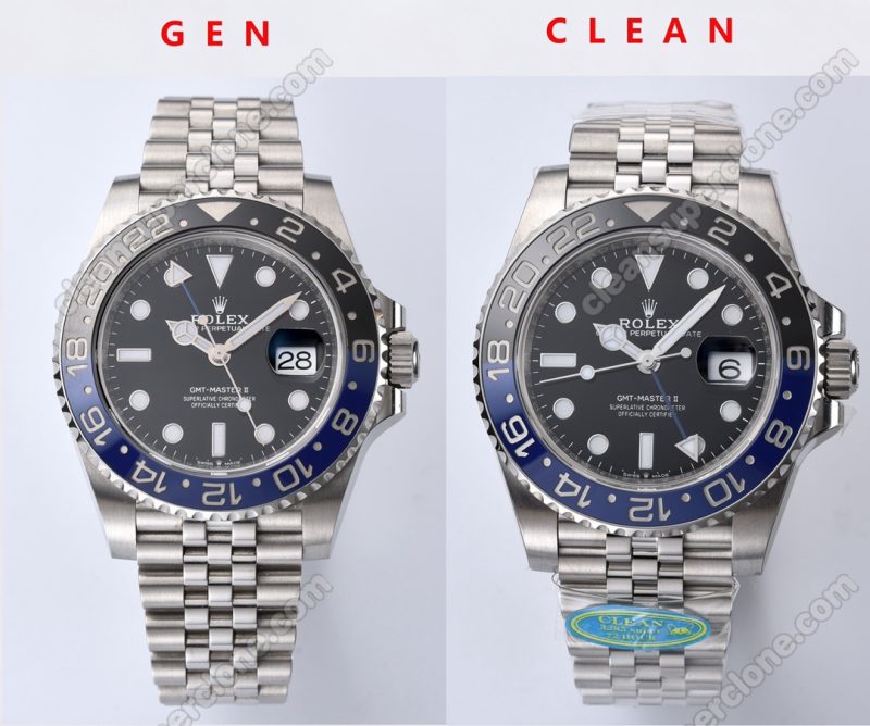 Gmt-master ll replica watch and the original What is the difference Clean Factory blue black Rolex 126710 Mechanical Men
