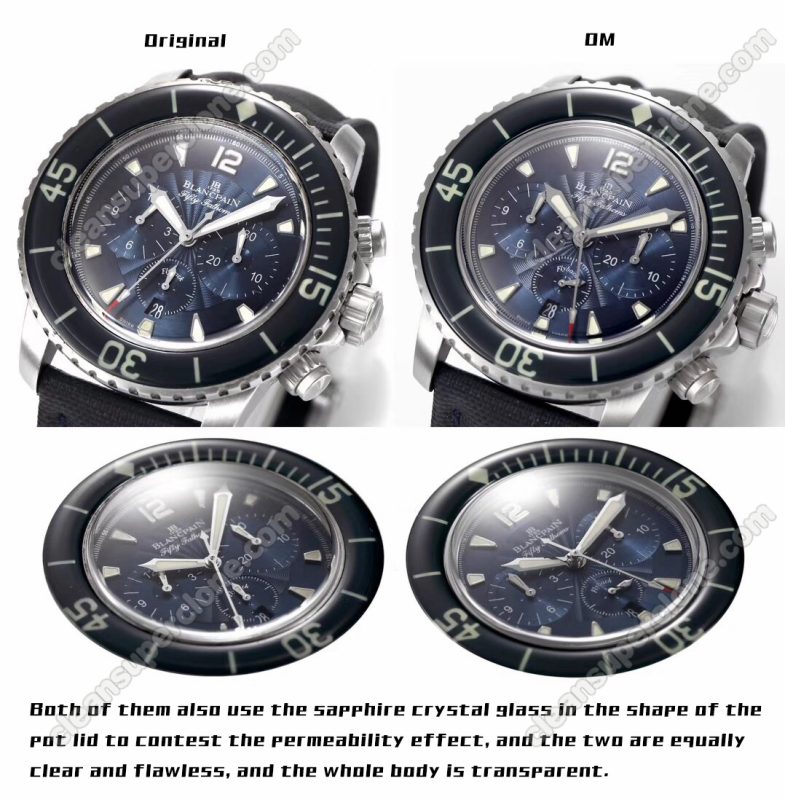 Fifty Fathoms replica watch and the original What is the difference OM Factory Blancpain 5085FB Mechanical Men
