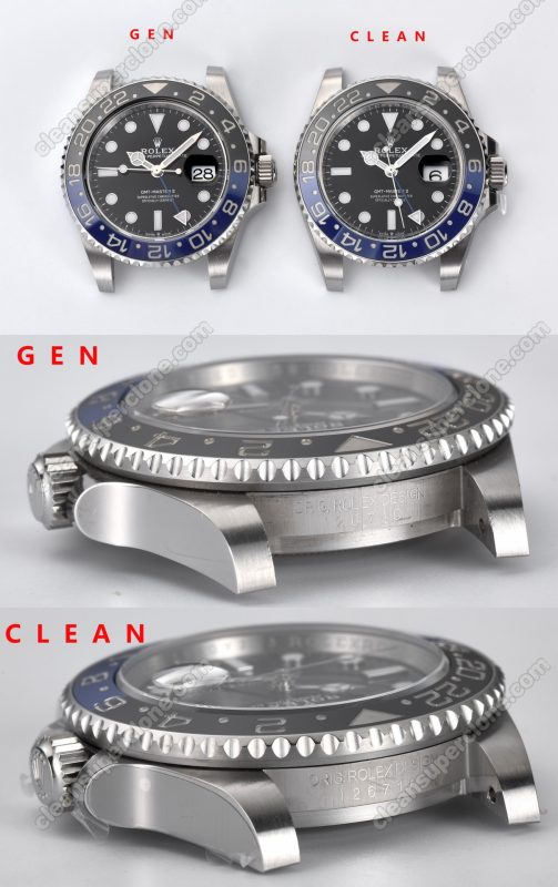 Gmt-master ll replica watch and the original What is the difference Clean Factory blue black Rolex 126710 Mechanical Men
2