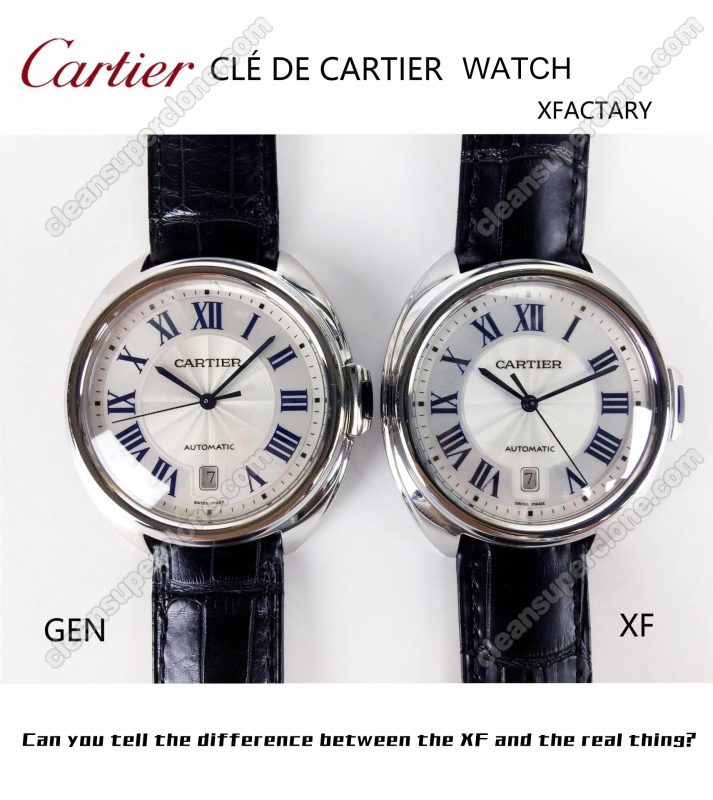 Clé De Cartier replica watch and the original What is the difference XF Factory Cartier WSCL0018 Mechanical Men
