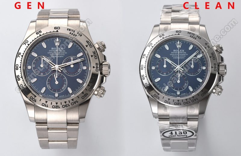 Daytona replica watch and the original What is the difference Clean Factory Rolex blue 116509 Mechanical Men
