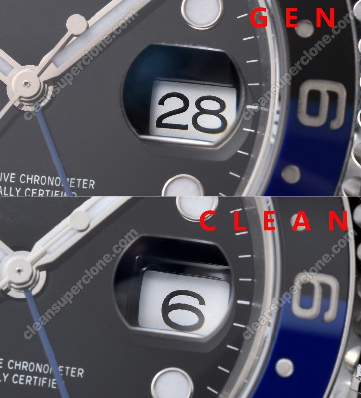 Gmt-master ll replica watch and the original What is the difference Clean Factory blue black Rolex 126710 Mechanical Men
5