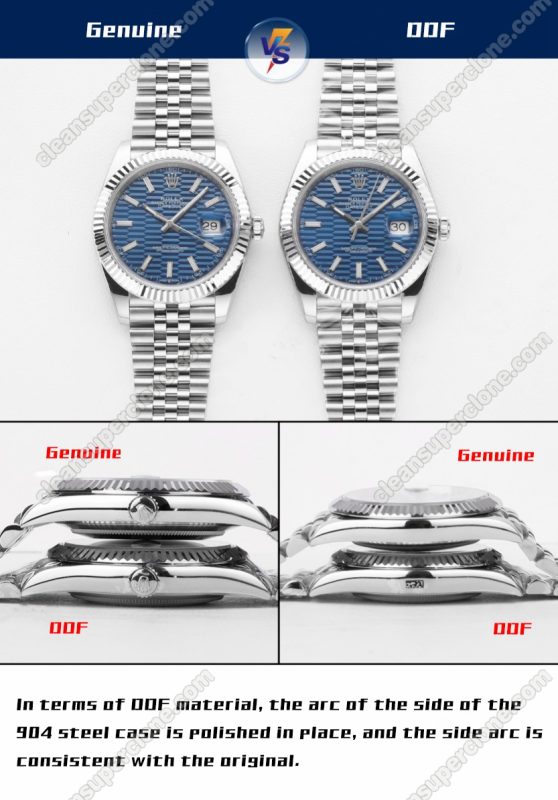 Dateiust replica watch and the original What is the difference DDF Factory Rolex blue 126334 Mechanical Men
