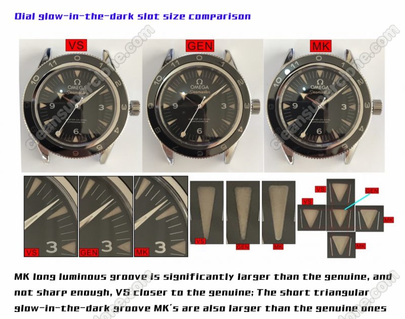 Omega super clone watch compare the difference between the genuine VS Factory Seamaster 233.32.41 Mechanical Men
