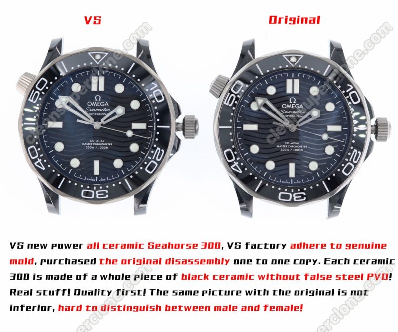 Seamaster replica watch and the original What is the difference VS Factory Omega 210.92.44 Mechanical Men
