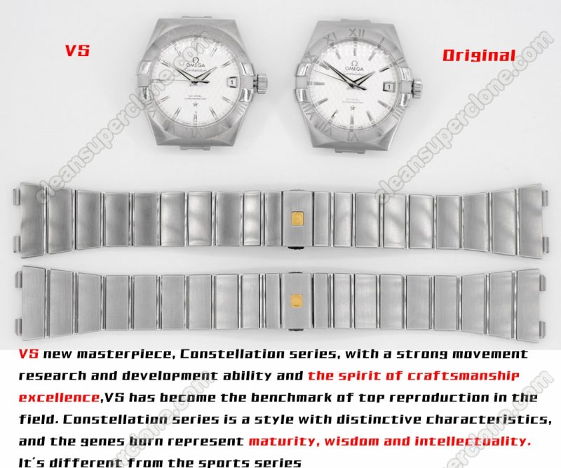 123.10.38 1:1 replica watch and the genuine what is the difference VS Factory Omega Constellation Mechanical Men
