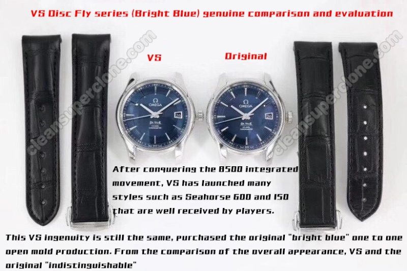 Deville replica watch and the original What is the difference VS Factory Omega blue 431.33.41 Mechanical Men
