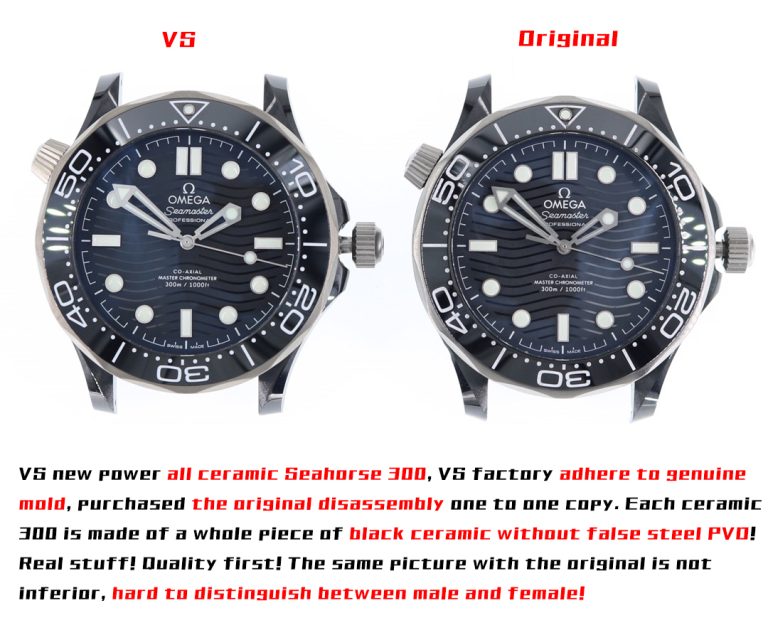 Seamaster replica watch and the original What is the difference VS Factory Omega 210.92.44 Mechanical Men