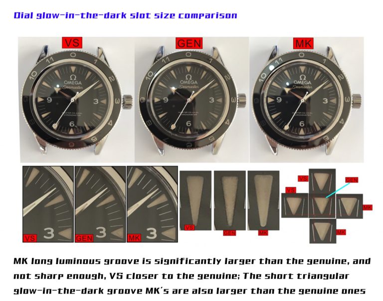 Omega super clone watch compare the difference between the genuine VS Factory Seamaster 233.32.41 Mechanical Men