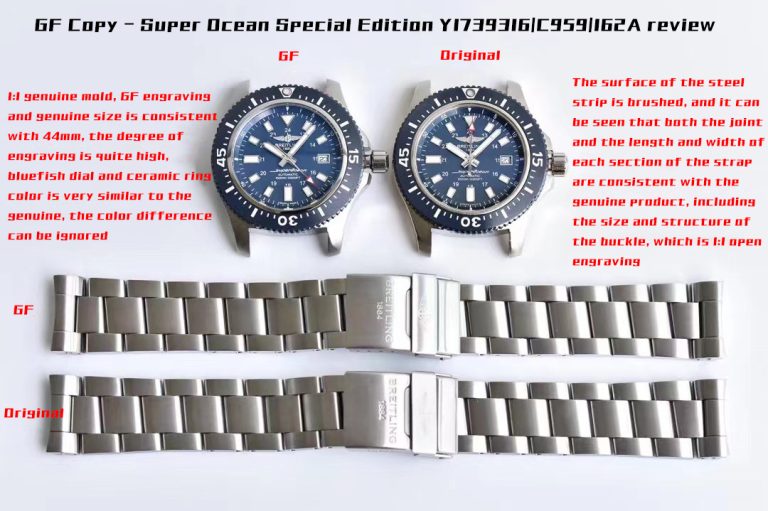 Y173931 1:1 replica watch and the genuine what is the difference GF Factory Breitling superocean héritage Mechanical Men