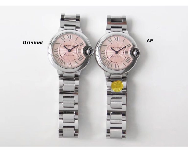 Cartier super clone watch compare the difference between the genuine AF Factory Ballon Bleu WSBB0068 Mechanical Women